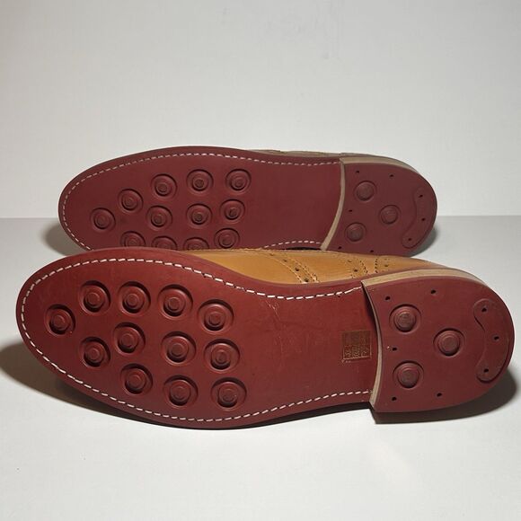 Samuel Windsor Flintsham Brogue Wingtip Mens UK 11G / US 11.5W Tan Leather Dress - Picture 7 of 15